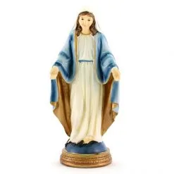 Statua Madonna Miracolosa In Resina Colorata 20 Cm