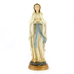 Statua Madonna Di Lourdes In Resina Colorata 40 Cm