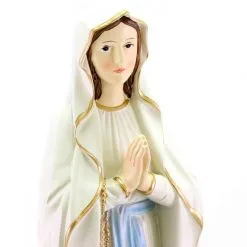 Statua Madonna Di Lourdes In Resina Colorata 40 Cm -Sconto Rosari Fai da Te in Italia 154001066 statua madonna di lourdes in resina colorata 40 cmc 550x550 1