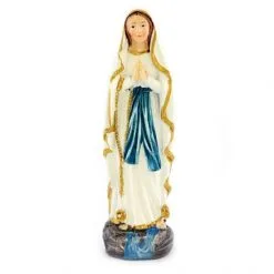 Statua Madonna Di Lourdes In Resina Colorata 12 Cm