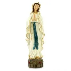 Statua Madonna Di Lourdes In Resina Dipinta 50 Cm