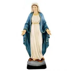 Statua Madonna Miracolosa In Resina Dipinta 80 Cm