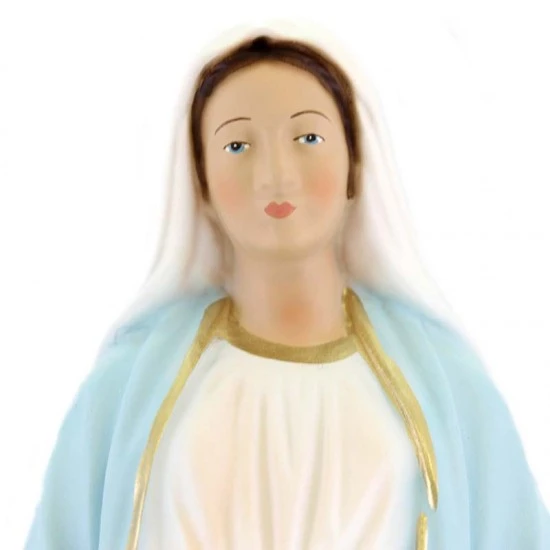 Statua Madonna Miracolosa In Resina Dipinta 30 Cm 2 Statua Madonna Miracolosa In Resina Dipinta 30 Cm - immagine 2