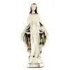 Statua Madonna Miracolosa Resina Argentata 15 Cm
