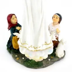 Statua Madonna Di Fatima Con Pastorelli 30 Cm -Sconto Rosari Fai da Te in Italia 154001143 statua madonna di fatima con pastorelli 30 cmc 550x550 1