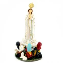 Statua Madonna Di Fatima Con Pastorelli 30 Cm -Sconto Rosari Fai da Te in Italia 154001143 statua madonna di fatima con pastorelli 30 cmd 550x550 1