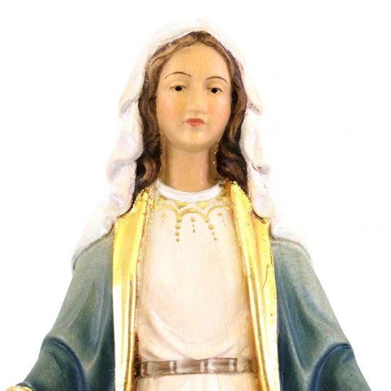 Statua In Legno Madonna Miracolosa Con Raggi 21 Cm 2 Statua In Legno Madonna Miracolosa Con Raggi 21 Cm - immagine 2