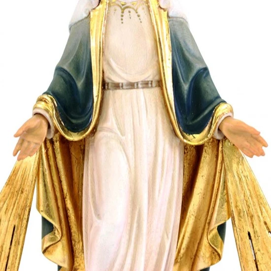 Statua In Legno Madonna Miracolosa Con Raggi 21 Cm 3 Statua In Legno Madonna Miracolosa Con Raggi 21 Cm - immagine 3