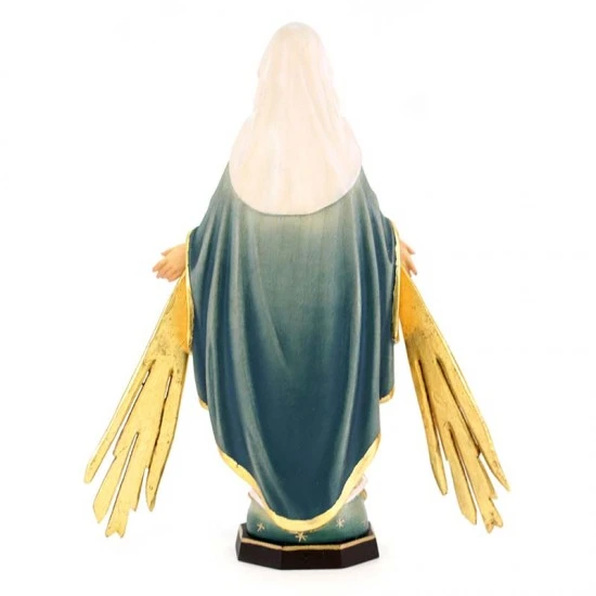 Statua In Legno Madonna Miracolosa Con Raggi 21 Cm 5 Statua In Legno Madonna Miracolosa Con Raggi 21 Cm - immagine 5