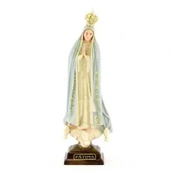 Statua Madonna Di Fatima Dipinta A Mano 27 Cm