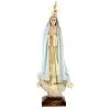 Statua Madonna Di Fatima Dipinta Con Occhi Di Vetro 95 Cm