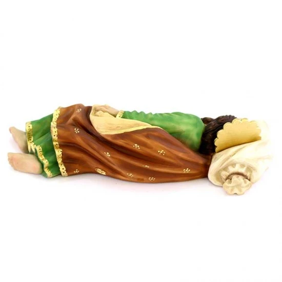 Statua San Giuseppe Dormiente In Resina 30 Cm 5 Statua San Giuseppe Dormiente In Resina 30 Cm - immagine 5