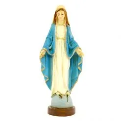 Statua Madonna Miracolosa Resina Colorata 17 Cm