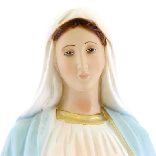 Statua Madonna Miracolosa In Resina Dipinta 60 Cm 2 Statua Madonna Miracolosa In Resina Dipinta 60 Cm - immagine 2