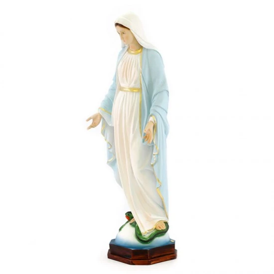 Statua Madonna Miracolosa In Resina Dipinta 60 Cm 4 Statua Madonna Miracolosa In Resina Dipinta 60 Cm - immagine 4