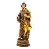 Statua San Giuseppe Falegname In Legno Colorato 22 Cm