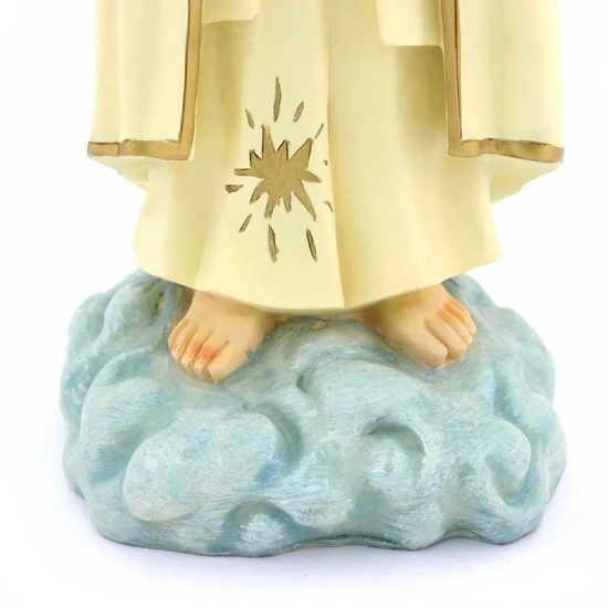 Statua Madonna Di Fatima In Resina Colorata 50 Cm 2 Statua Madonna Di Fatima In Resina Colorata 50 Cm - immagine 2