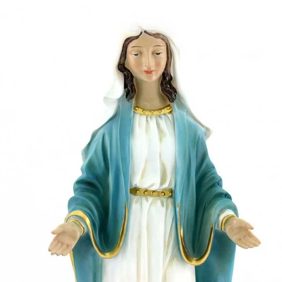 Statua Madonna Miracolosa In Resina Dipinta 40 Cm 3 Statua Madonna Miracolosa In Resina Dipinta 40 Cm - immagine 3