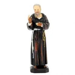 Statua San Pio Da Pietrelcina In Resina Colorata 13 Cm