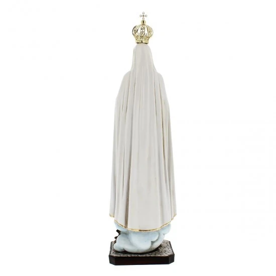Statua Madonna Di Fatima In Resina Colorata 60 Cm 5 Statua Madonna Di Fatima In Resina Colorata 60 Cm - immagine 5
