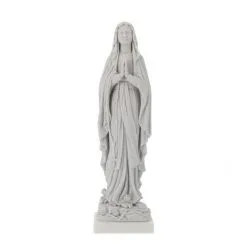 Statua Madonna Di Lourdes Bianca 27 Cm