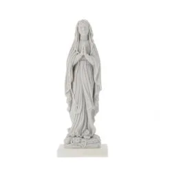 Statua Madonna Di Lourdes Bianca 17 Cm