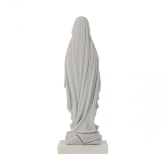 Statua Madonna Di Lourdes Bianca 17 Cm 4 Statua Madonna Di Lourdes Bianca 17 Cm - immagine 4