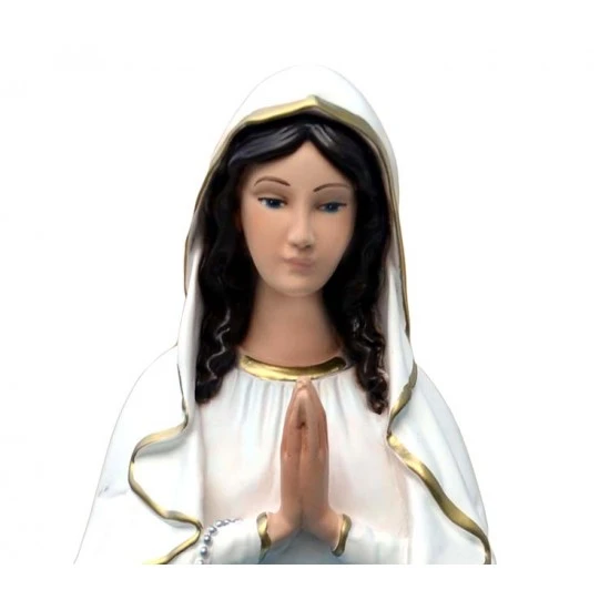 Statua Madonna Di Lourdes In Resina 50 Cm 2 Statua Madonna Di Lourdes In Resina 50 Cm - immagine 2