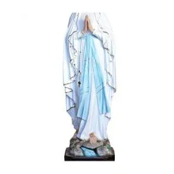 Statua Madonna Di Lourdes In Vetroresina 130 Cm -Sconto Rosari Fai da Te in Italia 15400168 b statua madonna di lourdes in vetroresina dipinta a mano altezza cm 127 550x550w