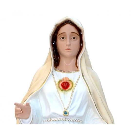 Statua Madonna Di Fatima Braccia Aperte In Vetroresina 180 Cm 2 Statua Madonna Di Fatima Braccia Aperte In Vetroresina 180 Cm - immagine 2