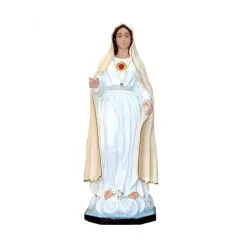 Statua Madonna Di Fatima Braccia Aperte In Vetroresina 180 Cm