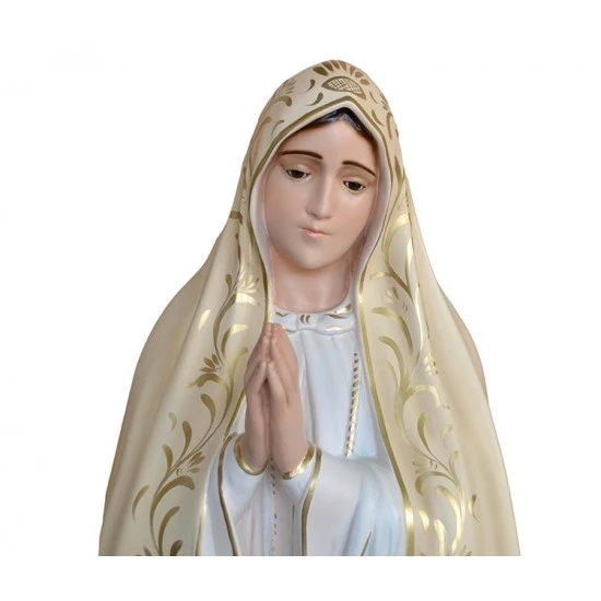Statua Madonna Di Fatima In Vetroresina 120 Cm 2 Statua Madonna Di Fatima In Vetroresina 120 Cm - immagine 2