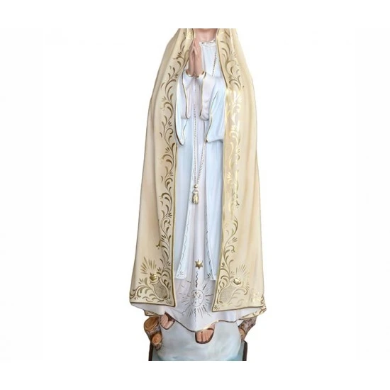 Statua Madonna Di Fatima In Vetroresina 120 Cm 5 Statua Madonna Di Fatima In Vetroresina 120 Cm - immagine 5