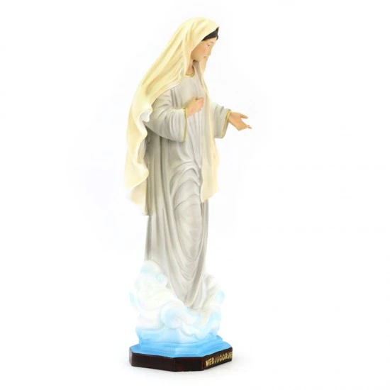 Statua Madonna Medjugorje In Resina 30 Cm 4 Statua Madonna Medjugorje In Resina 30 Cm - immagine 4
