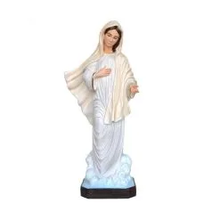 Statua Madonna Medjugorje In Resina 80 Cm