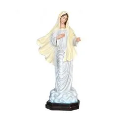 Statua Madonna Medjugorje In Vetroresina 130 Cm