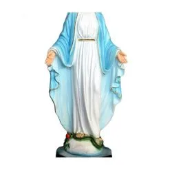 Statua Madonna Miracolosa In Resina Dipinta 42 Cm -Sconto Rosari Fai da Te in Italia 15400215 b statua madonna miracolosa in resina dipinta a mano altezza cm 40 550x550w