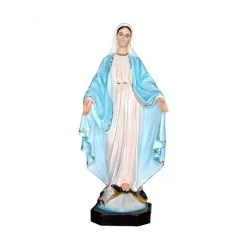 Statua Madonna Miracolosa In Resina Dipinta 105 Cm