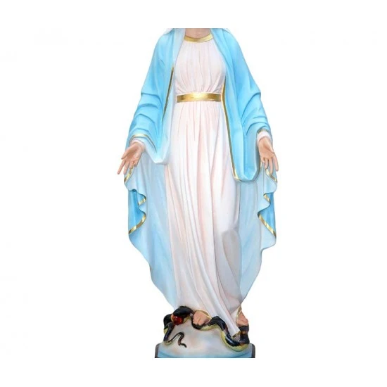 Statua Madonna Miracolosa In Vetroresina 120 Cm 3 Statua Madonna Miracolosa In Vetroresina 120 Cm - immagine 3