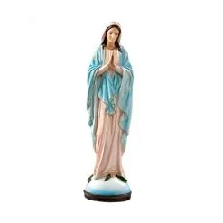 Statua Madonna Miracolosa In Preghiera In Resina 60 Cm