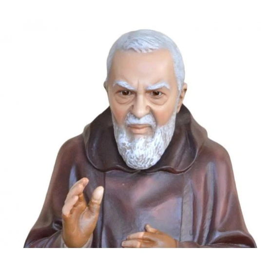 Statua San Padre Pio In Resina 80 Cm 2 Statua San Padre Pio In Resina 80 Cm - immagine 2
