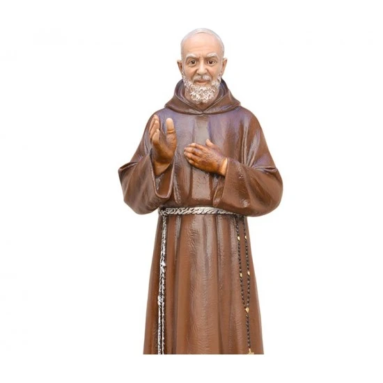 Statua San Padre Pio In Vetroresina 110 Cm 3 Statua San Padre Pio In Vetroresina 110 Cm - immagine 3