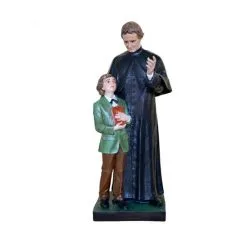 Statua San Giovanni Bosco E San Domenico In Vetroresina 118 Cm