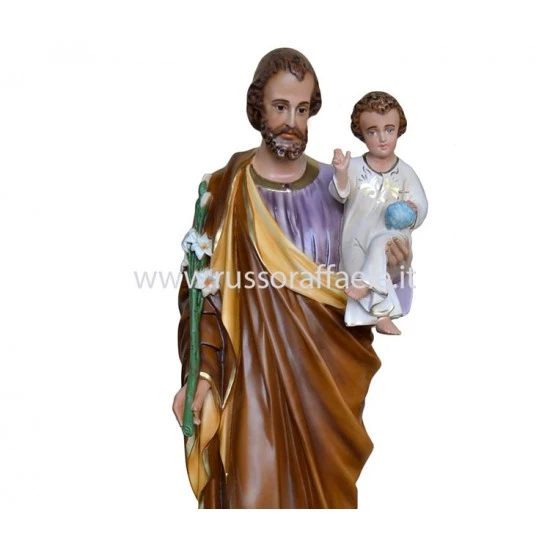 Statua San Giuseppe In Resina 100 Cm 3 Statua San Giuseppe In Resina 100 Cm - immagine 3