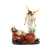 Statua San Giuseppe Dormiente Con Angelo Resina 15 Cm