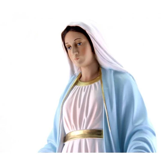 Statua Madonna Miracolosa Resina Colorata 50 Cm 2 Statua Madonna Miracolosa Resina Colorata 50 Cm - immagine 2