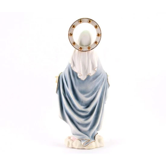 Statua Madonna Di Medjugorje Resina Colorata 28 Cm 6 Statua Madonna Di Medjugorje Resina Colorata 28 Cm - immagine 6