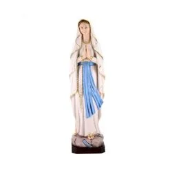 Statua Madonna Di Lourdes Resina Dipinta 50 Cm