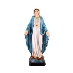 Statua Madonna Miracolosa Resina Dipinta 60 Cm