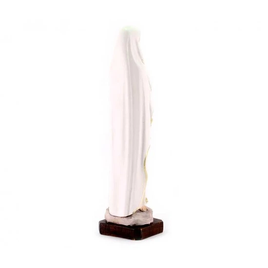 Statua Madonna Di Lourdes Resina Dipinta 30 Cm 6 Statua Madonna Di Lourdes Resina Dipinta 30 Cm - immagine 6